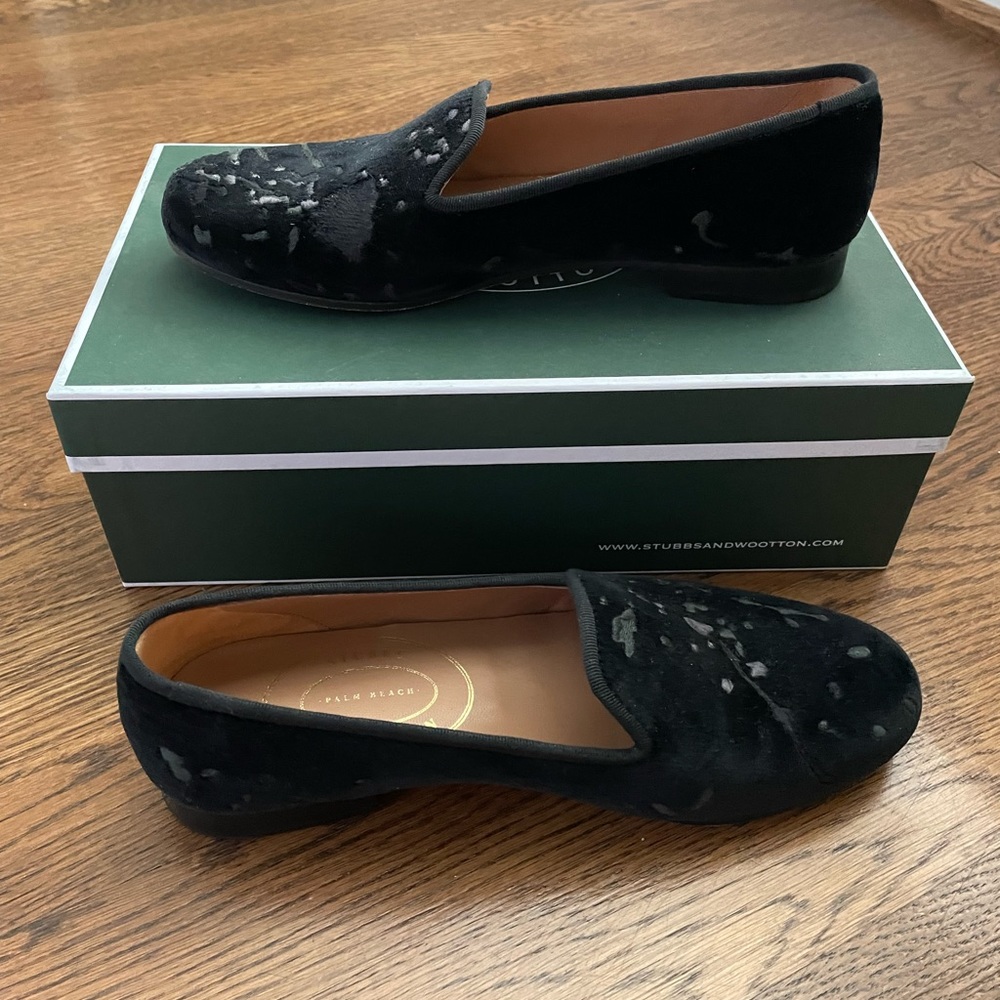 Stubbs & Wooton Black Suede Women’s shoes - size 8